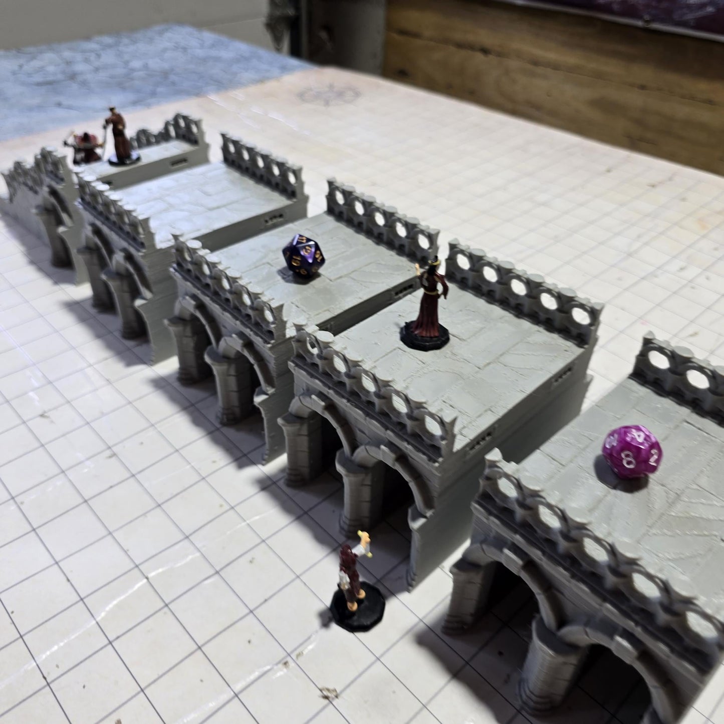 Landmark Stone Bridge: Medieval Arched Bridge 28MM Tabletop Terrain, Model Railroading, Gaming