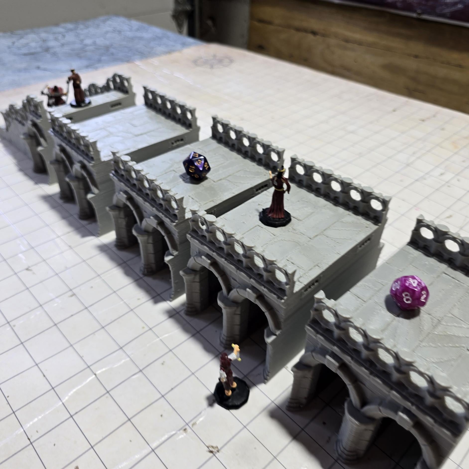 Landmark Stone Bridge: Medieval Arched Bridge 28MM Tabletop Terrain, Model Railroading, Gaming