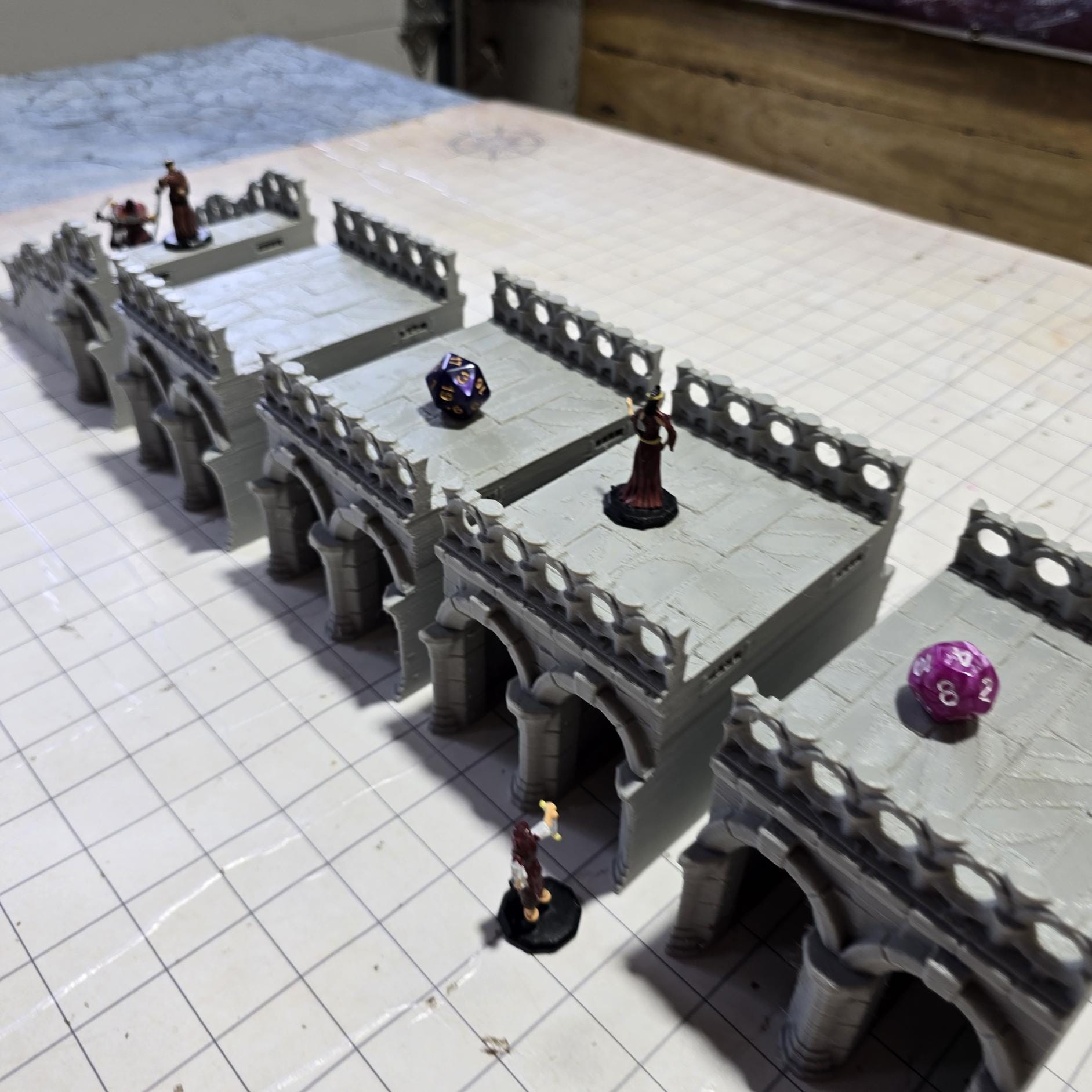 Landmark Stone Bridge: Medieval Arched Bridge 28MM Tabletop Terrain, Model Railroading, Gaming