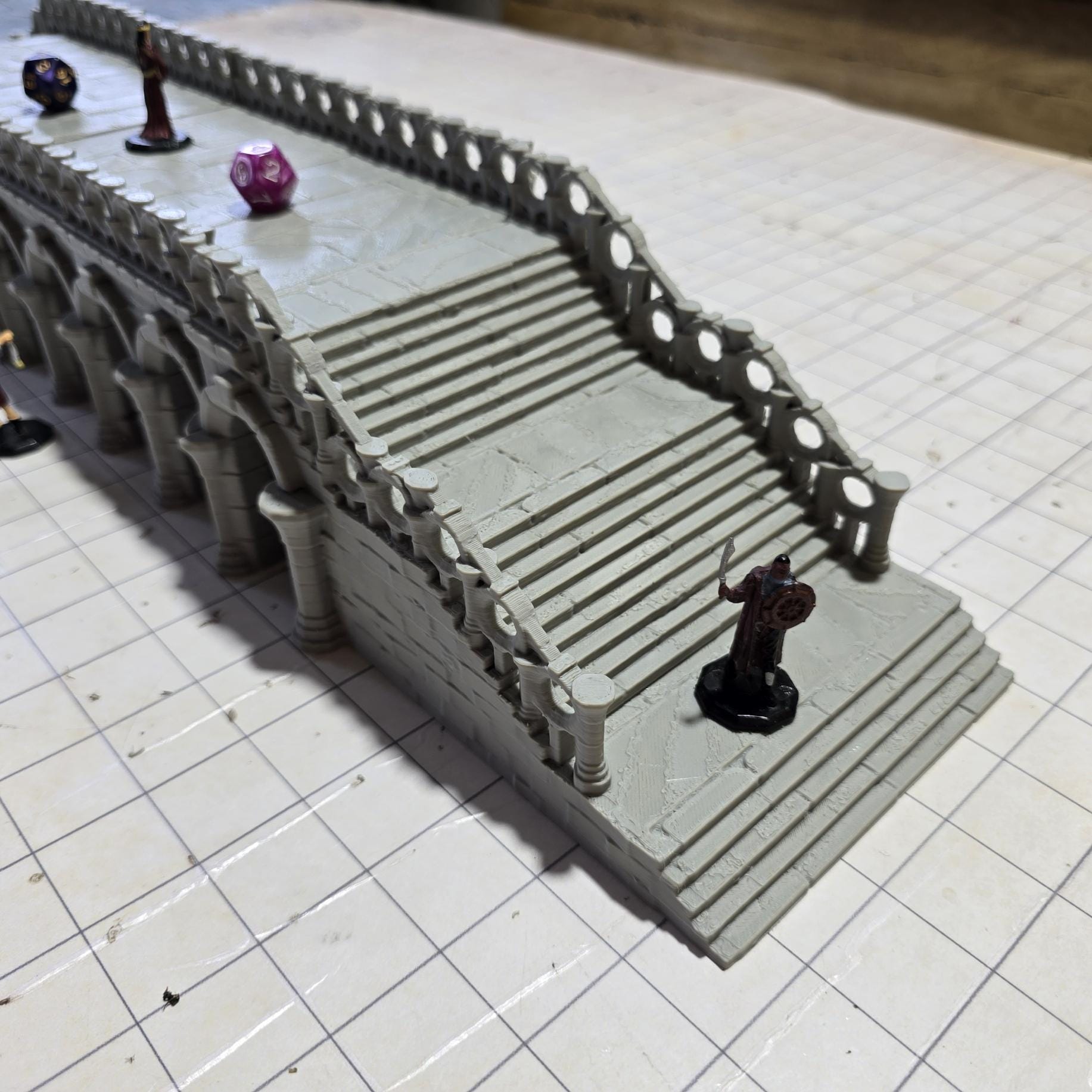 Landmark Stone Bridge: Medieval Arched Bridge 28MM Tabletop Terrain, Model Railroading, Gaming