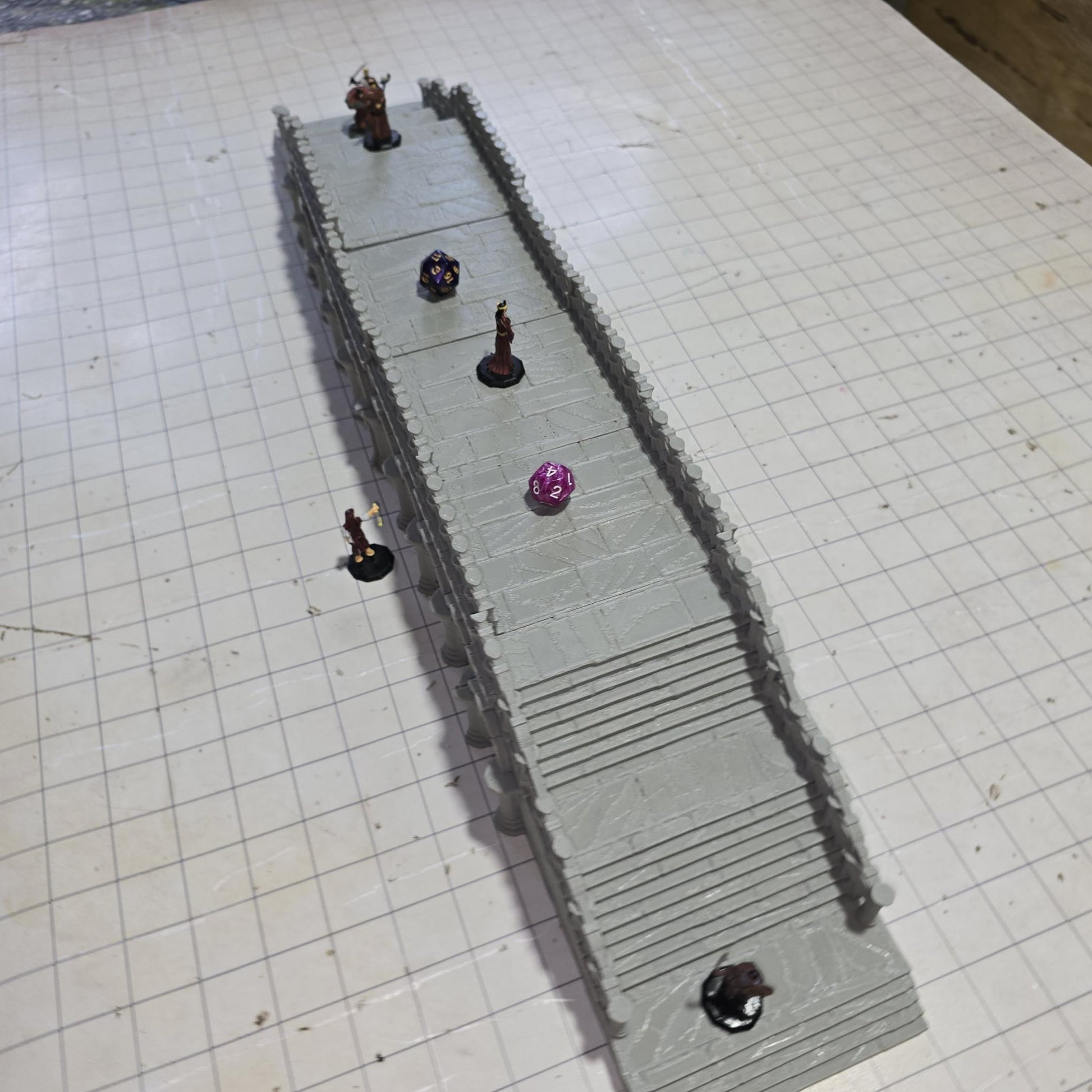 Landmark Stone Bridge: Medieval Arched Bridge 28MM Tabletop Terrain, Model Railroading, Gaming