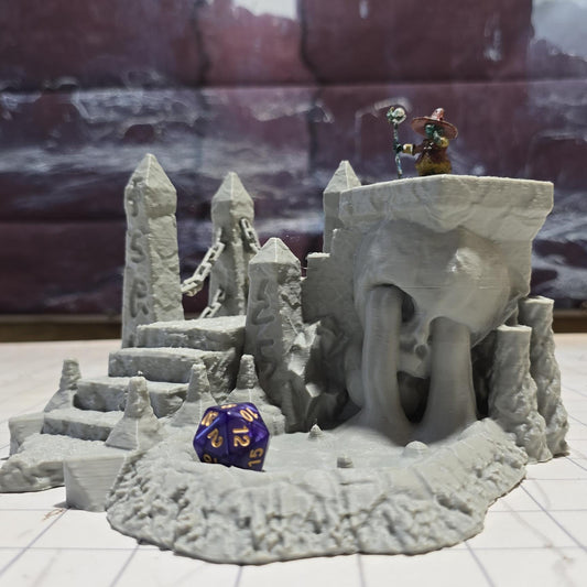 Chaos Crying Head Altar, 28mm