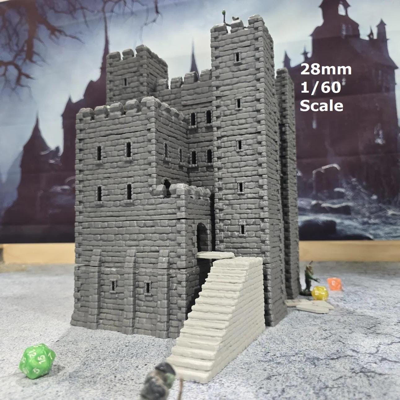 Old Norman Keep, 6 Levels, Keep, Castle, Defense, dungeons and dragons