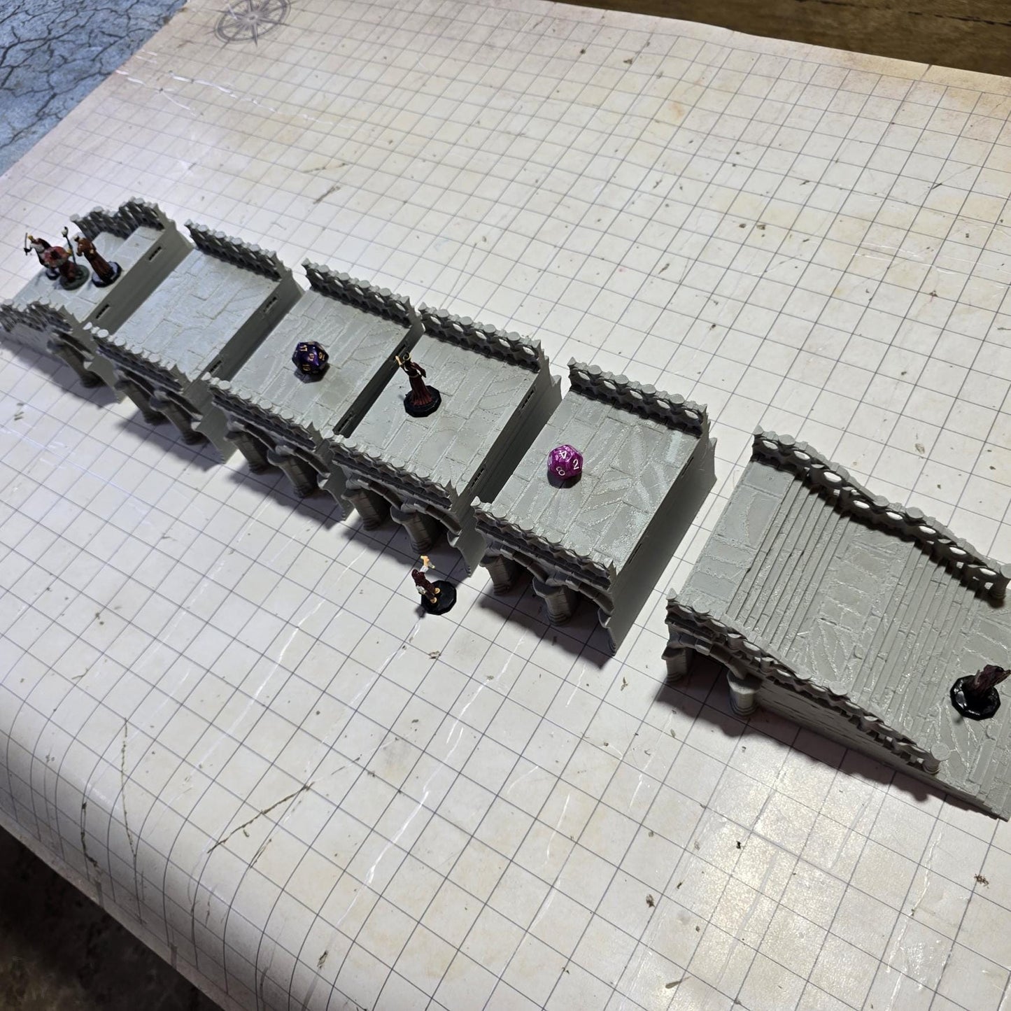 Landmark Stone Bridge: Medieval Arched Bridge 28MM Tabletop Terrain, Model Railroading, Gaming