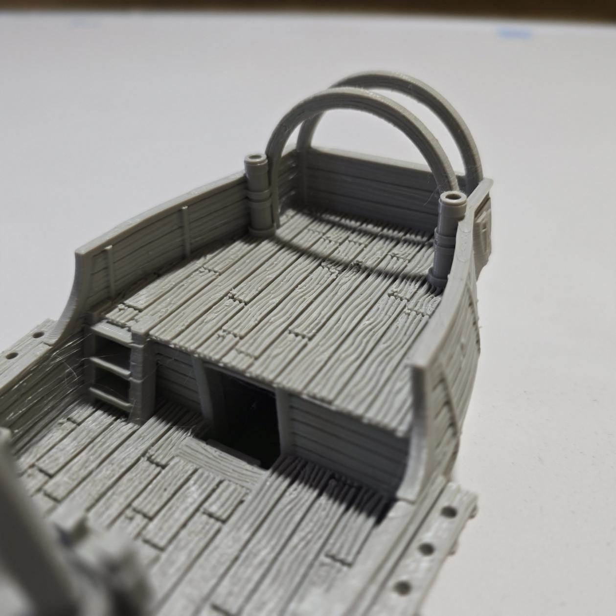 28mm Medieval Merchant Ship - Historical Naval Miniature - Tabletop Wargaming and RPG Terrain - Printed in Grey PLA