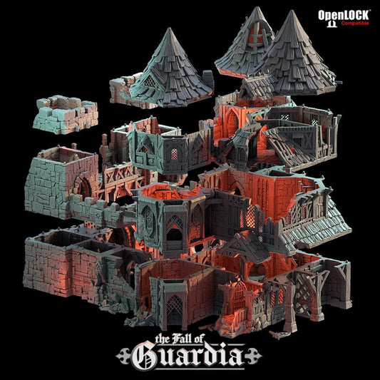 The twin towers of the Merchants Gate once welcomed caravans and nobles alike—now, their splintered walls bear the scars of siege and flame. Rubble chokes the path where gold once flowed, and the wind whispers through hollowed halls. What remains behind the gate?