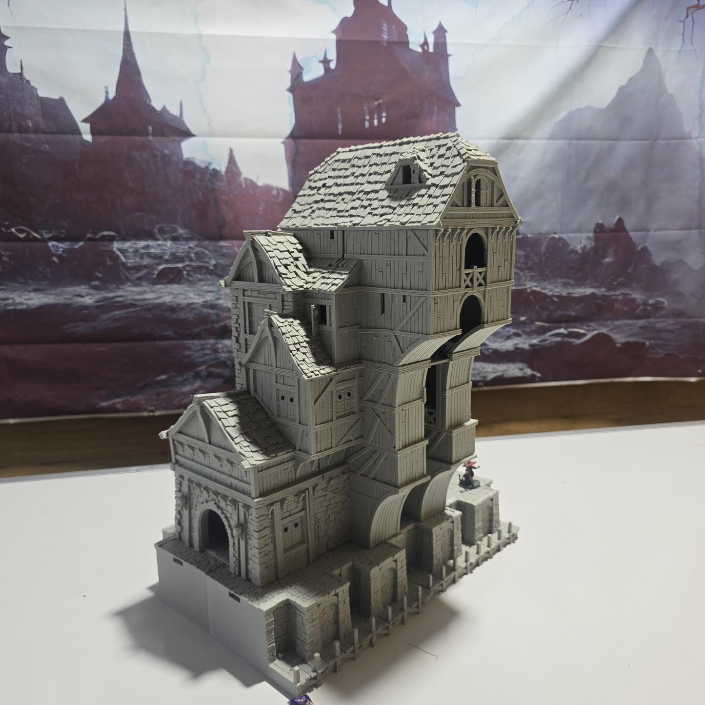 Ancrabourg Warehouse, Loading Dock, Store House, Storage Warehouse, Port Royal, Skirmish, D&D Terrain, Tabletop Terrain