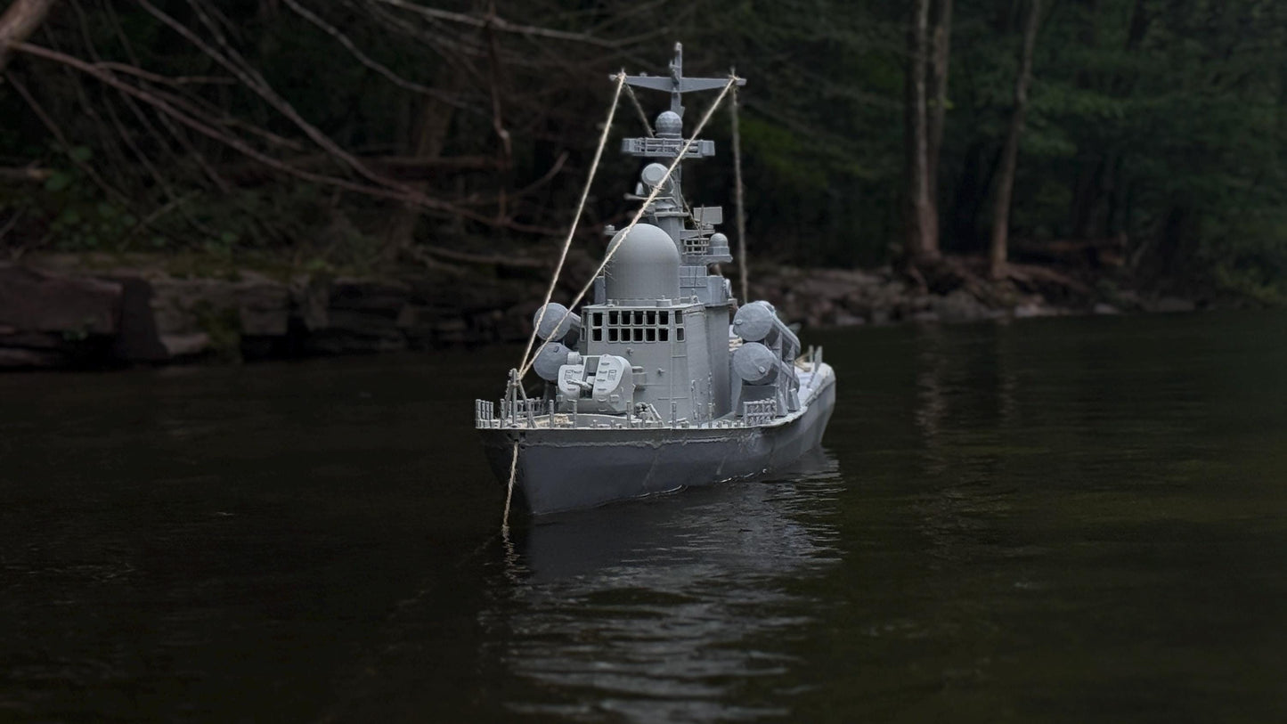 Tarantul class Corvette, Missile Corvette, patrol boat, Russian navy, Soviet, Navy, Ship, Attack boat, Hollow interior.