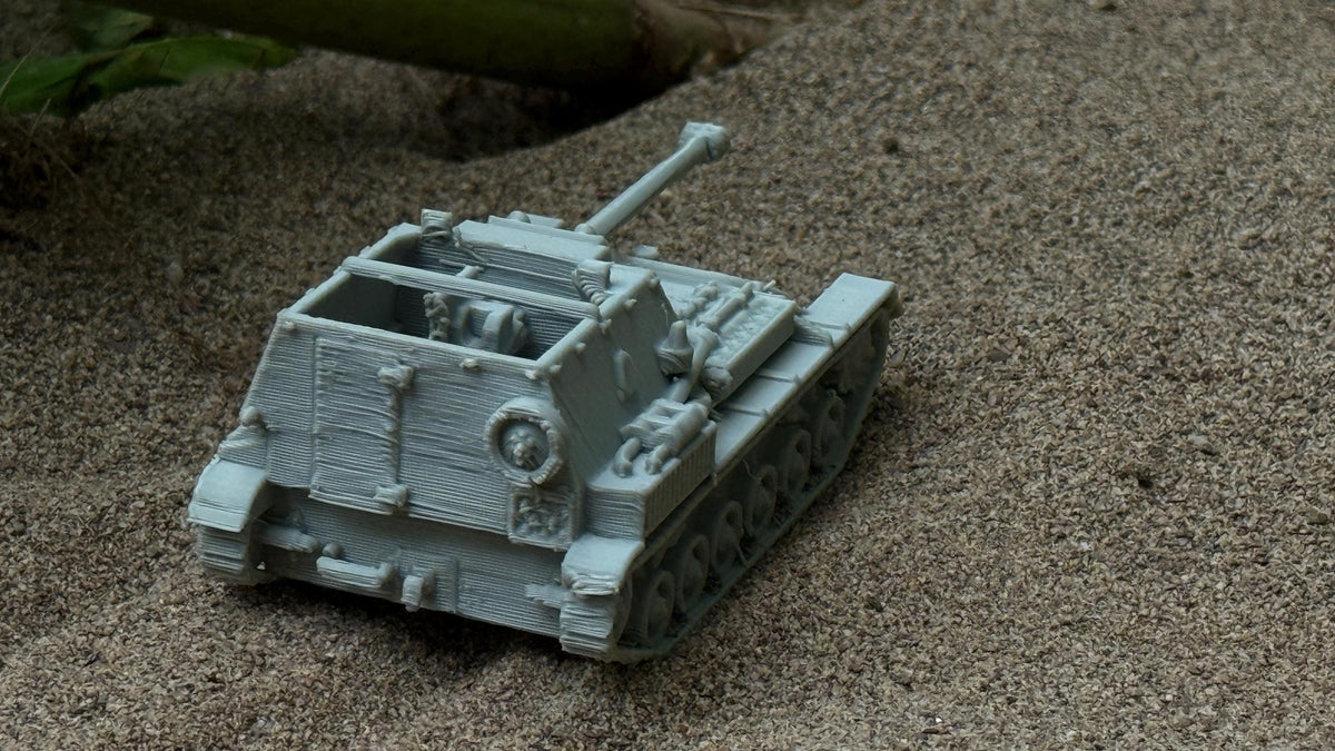 SU-85B Assault Gun: WWII Soviet Light Tank Destroyer 28MM Tabletop Terrain, Model Railroading, Gaming