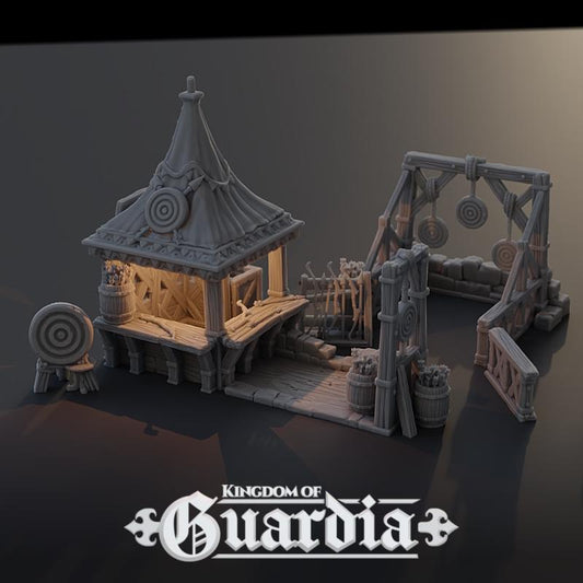 Training Yard: Medieval Archery Range & Sparring Grounds 28MM Tabletop Terrain