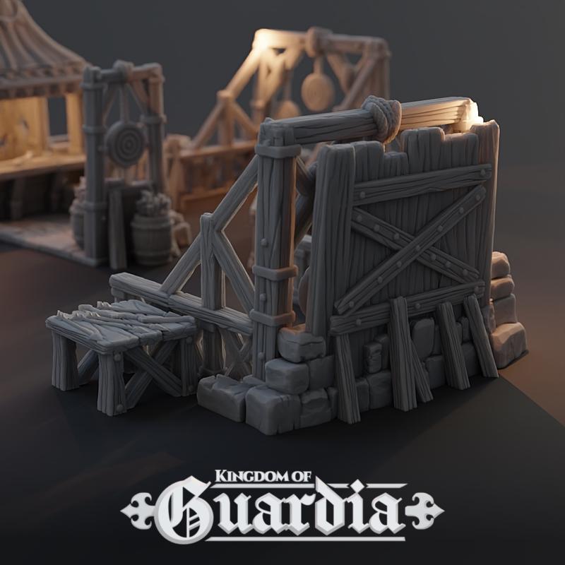 Training Yard: Medieval Archery Range & Sparring Grounds 28MM Tabletop Terrain