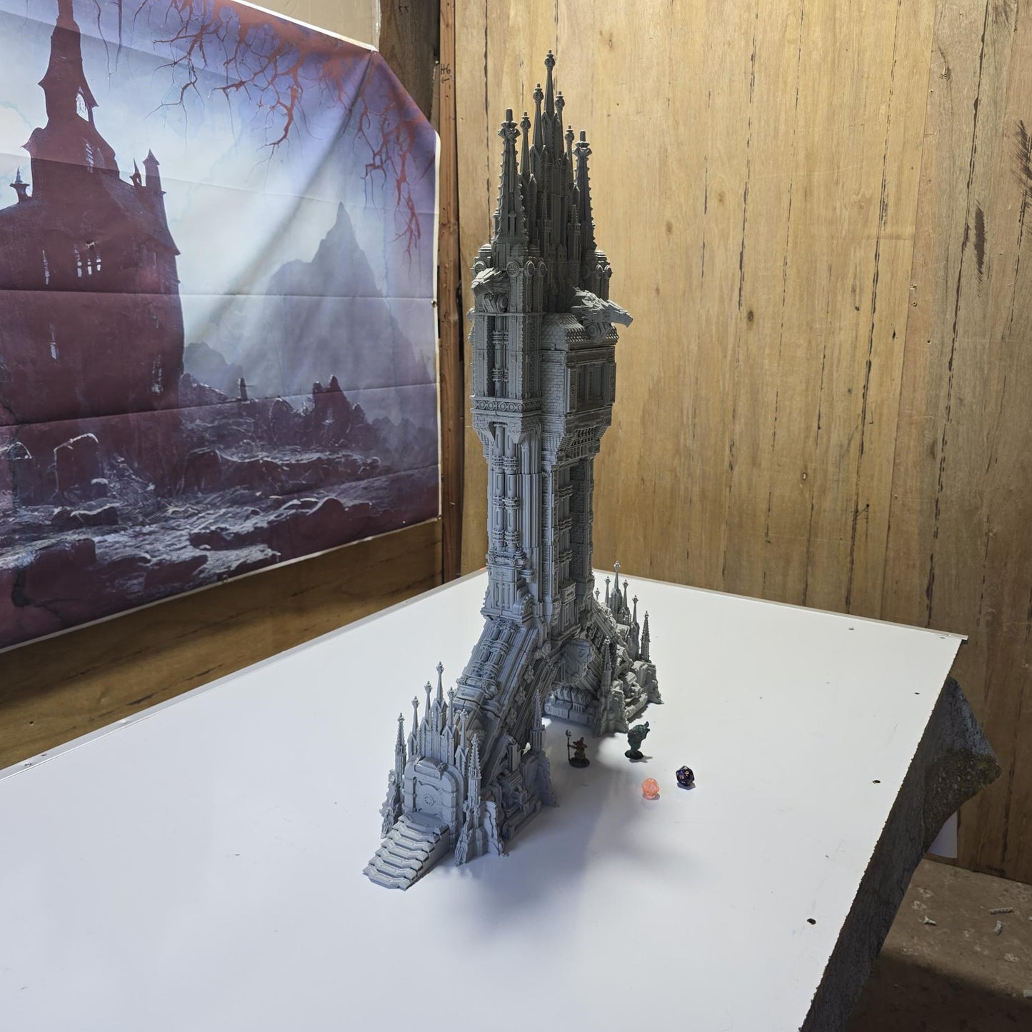 Imperium Arch Gate: Grimdark Medieval Arch Model, Detailed Tabletop Terrain for Model Railroading, 28mm Scale Fantasy Structure