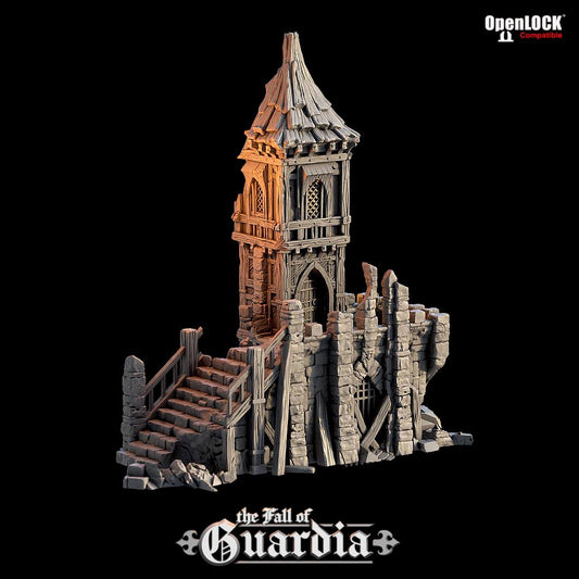 Fall of Guardia: Tinker Shop and Jail Ruin 28MM Tabletop Terrain