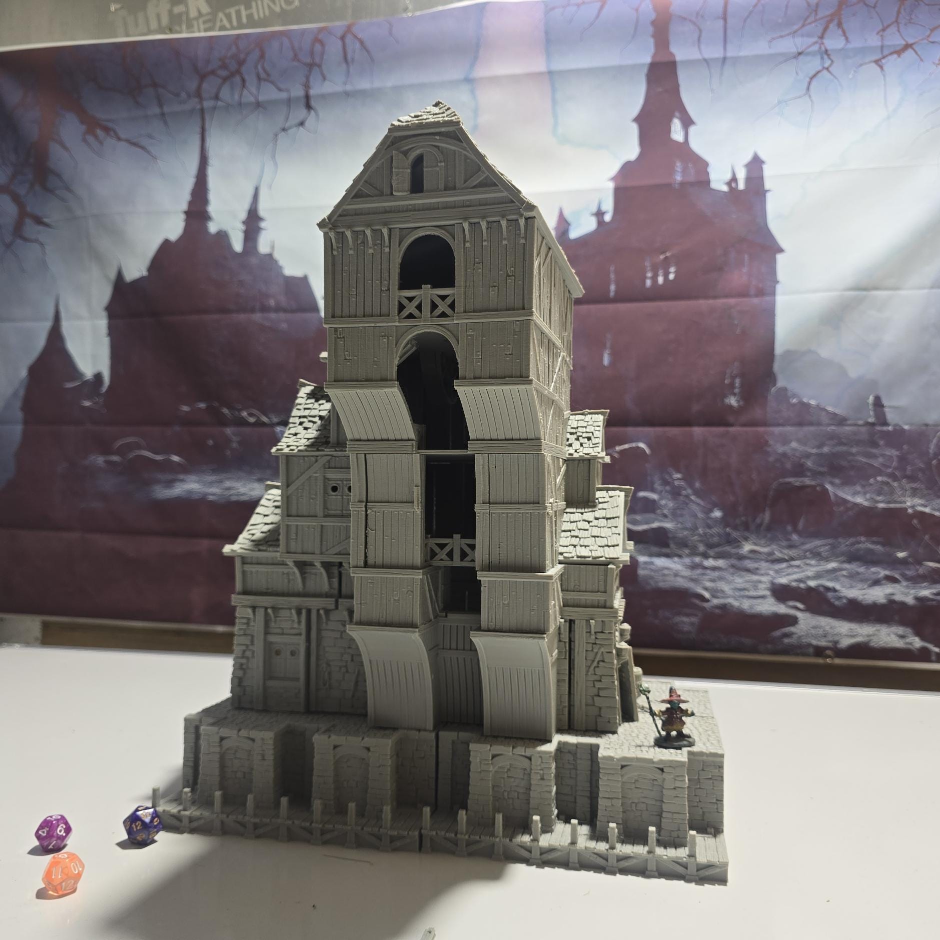 Ancrabourg Warehouse, Loading Dock, Store House, Storage Warehouse, Port Royal, Skirmish, D&D Terrain, Tabletop Terrain