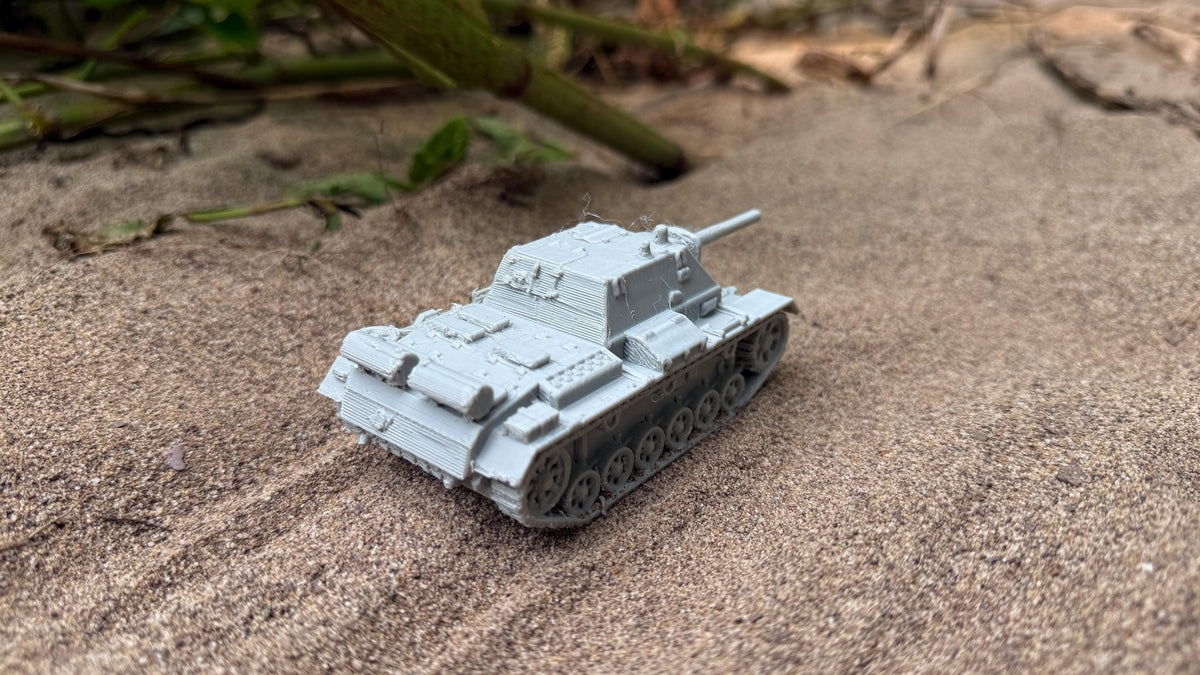 SU-76I Assault Gun: WWII Soviet Tank Destroyer 28MM Tabletop Terrain, Model Railroading, Gaming