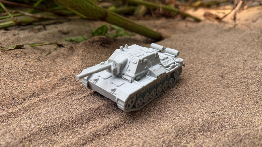 SU-76I Assault Gun: WWII Soviet Tank Destroyer 28MM Tabletop Terrain, Model Railroading, Gaming