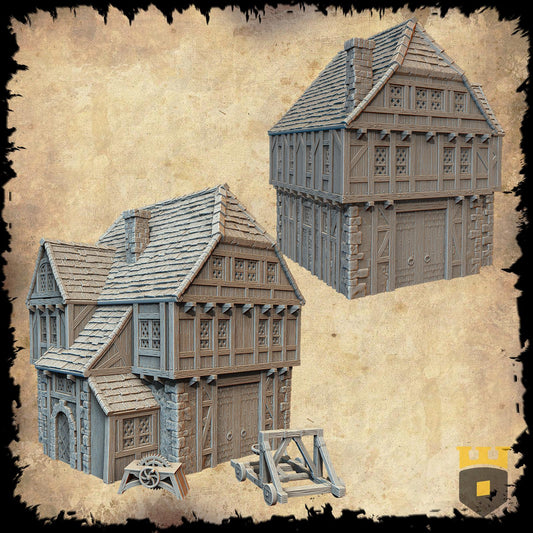 Siege Engineers Workshop: Medieval Timber & Stone Siegecraft Terrain Standard Tabletop Terrain, Gaming