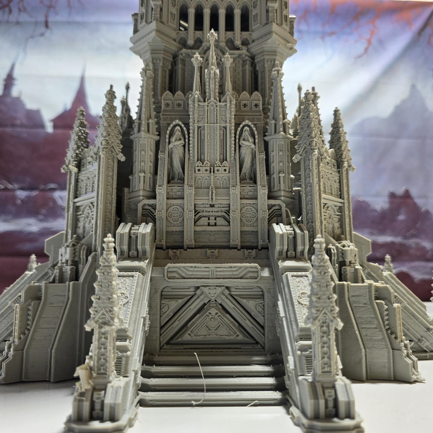 Imperium Grimdark Center COM Tower: Medieval Fantasy Fortified Structure for Tabletop Terrain and Model Railroading