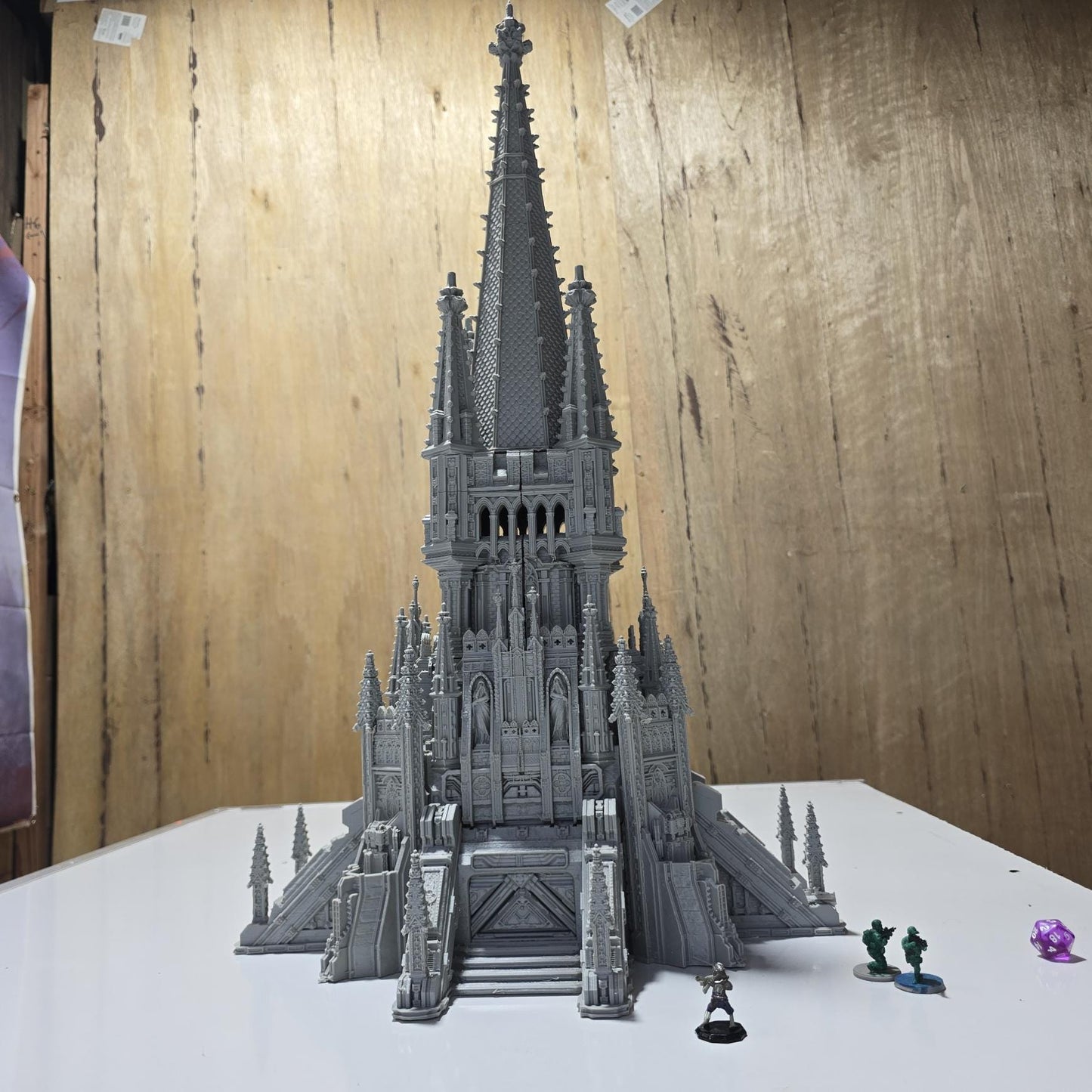 Imperium Grimdark Center COM Tower: Medieval Fantasy Fortified Structure for Tabletop Terrain and Model Railroading