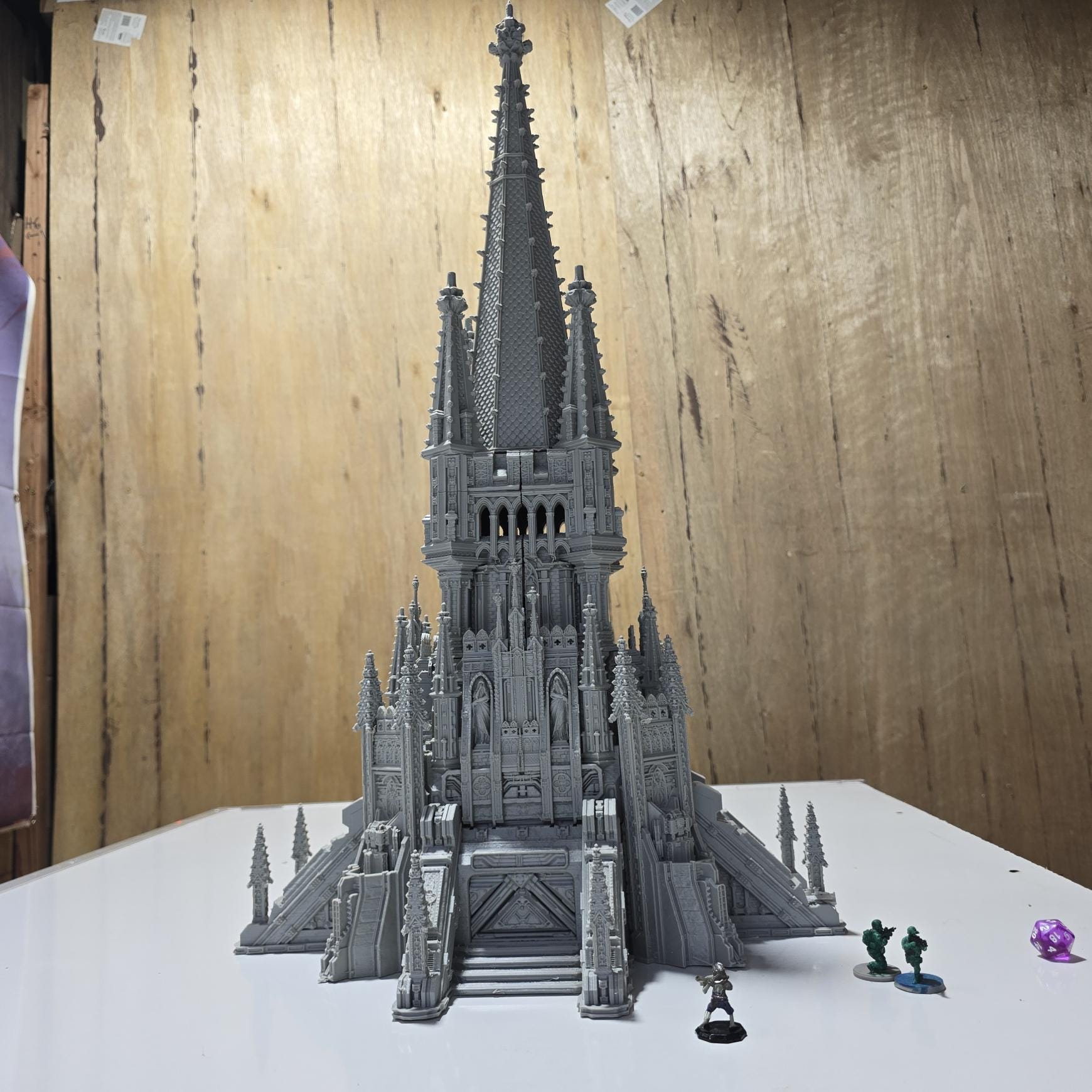 Imperium Grimdark Center COM Tower: Medieval Fantasy Fortified Structure for Tabletop Terrain and Model Railroading