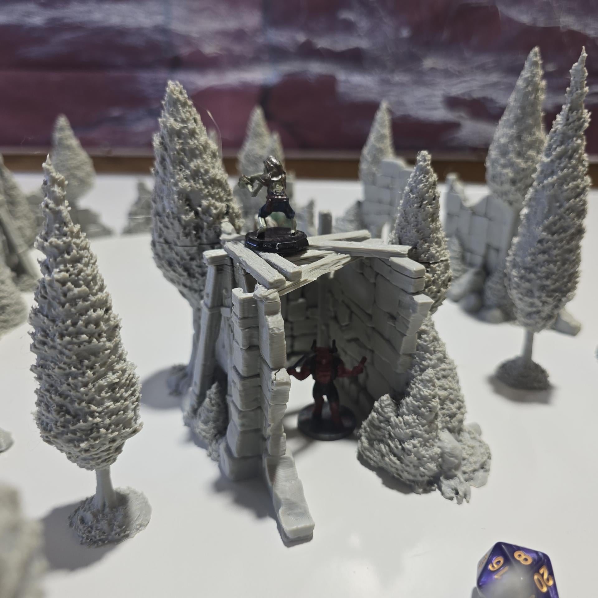 Forest Ruins of Guardia: Modular Scatter Terrain for DnD, Pathfinder & Wargaming – 28mm Fantasy Ruins Set