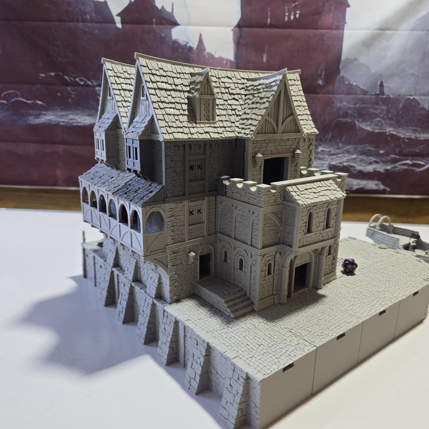 Ancrabourg Harbor Master's Office for Tabletop Wargaming - Dockside Terrain