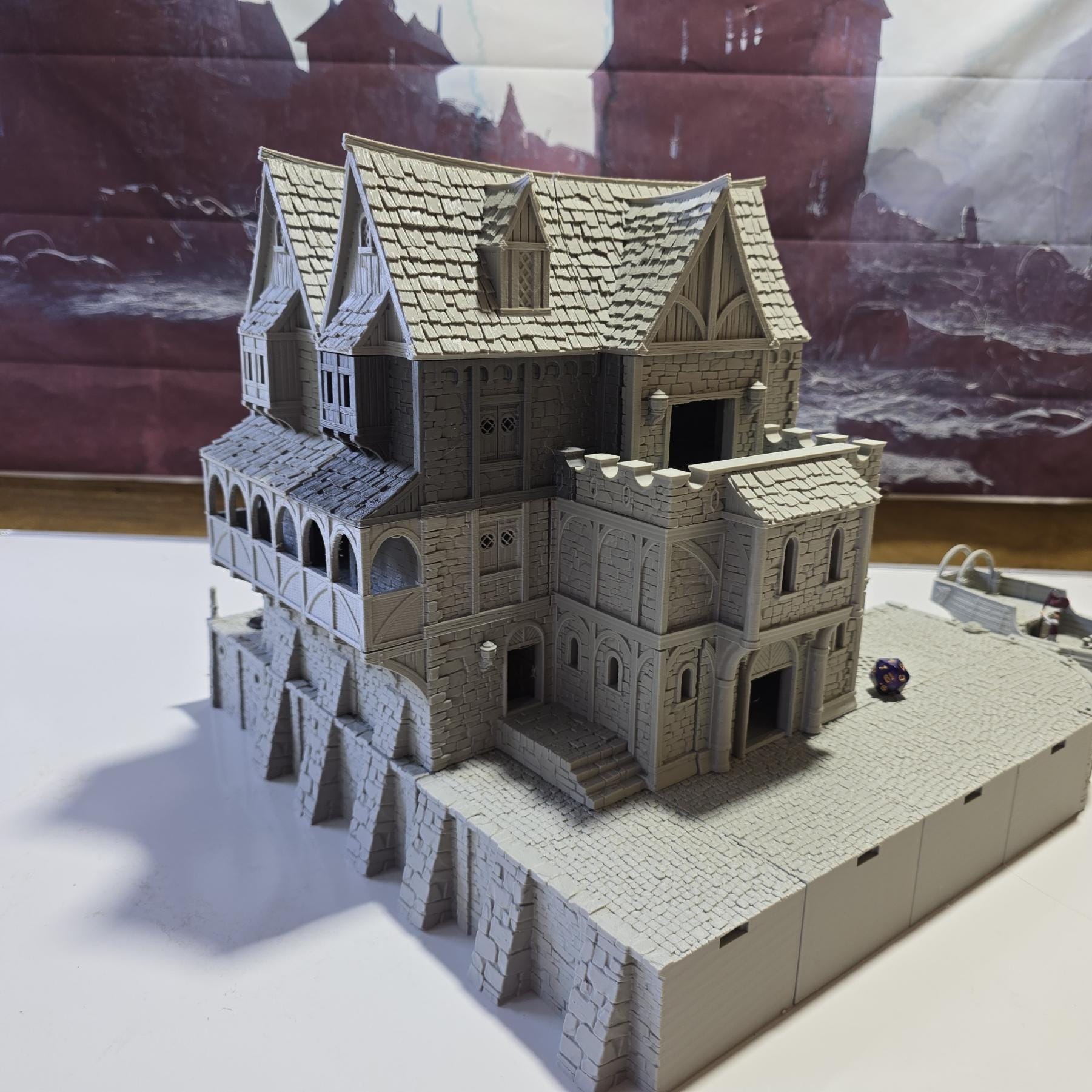 Ancrabourg Harbor Master's Office for Tabletop Wargaming - Dockside Terrain