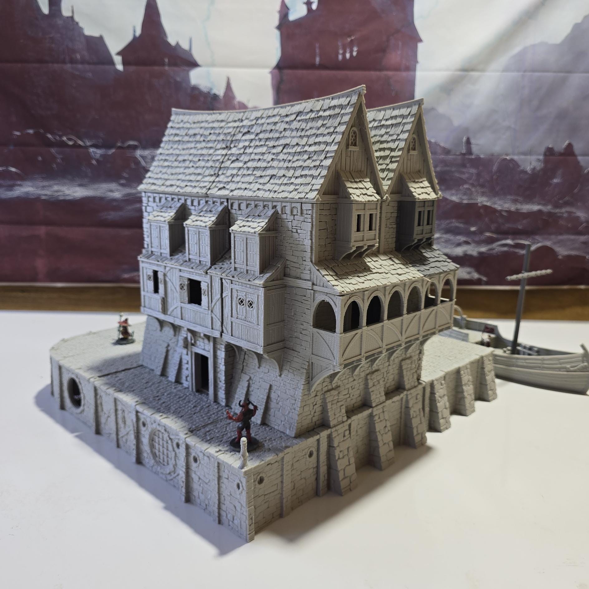 Ancrabourg Harbor Master's Office for Tabletop Wargaming - Dockside Terrain