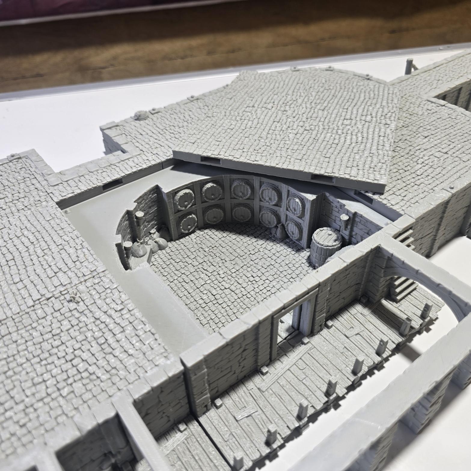 Ancrabourg Tavern, The Deepsea lantern Inn, Port Royal, Skirmish, D&D Terrain, Tabletop Terrain