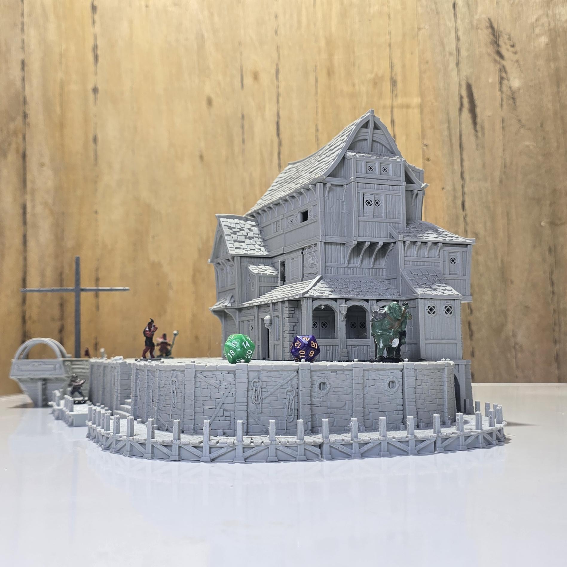 Ancrabourg Tavern, The Deepsea lantern Inn, Port Royal, Skirmish, D&D Terrain, Tabletop Terrain