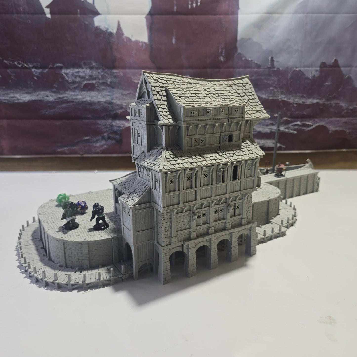 Ancrabourg Tavern, The Deepsea lantern Inn, Port Royal, Skirmish, D&D Terrain, Tabletop Terrain