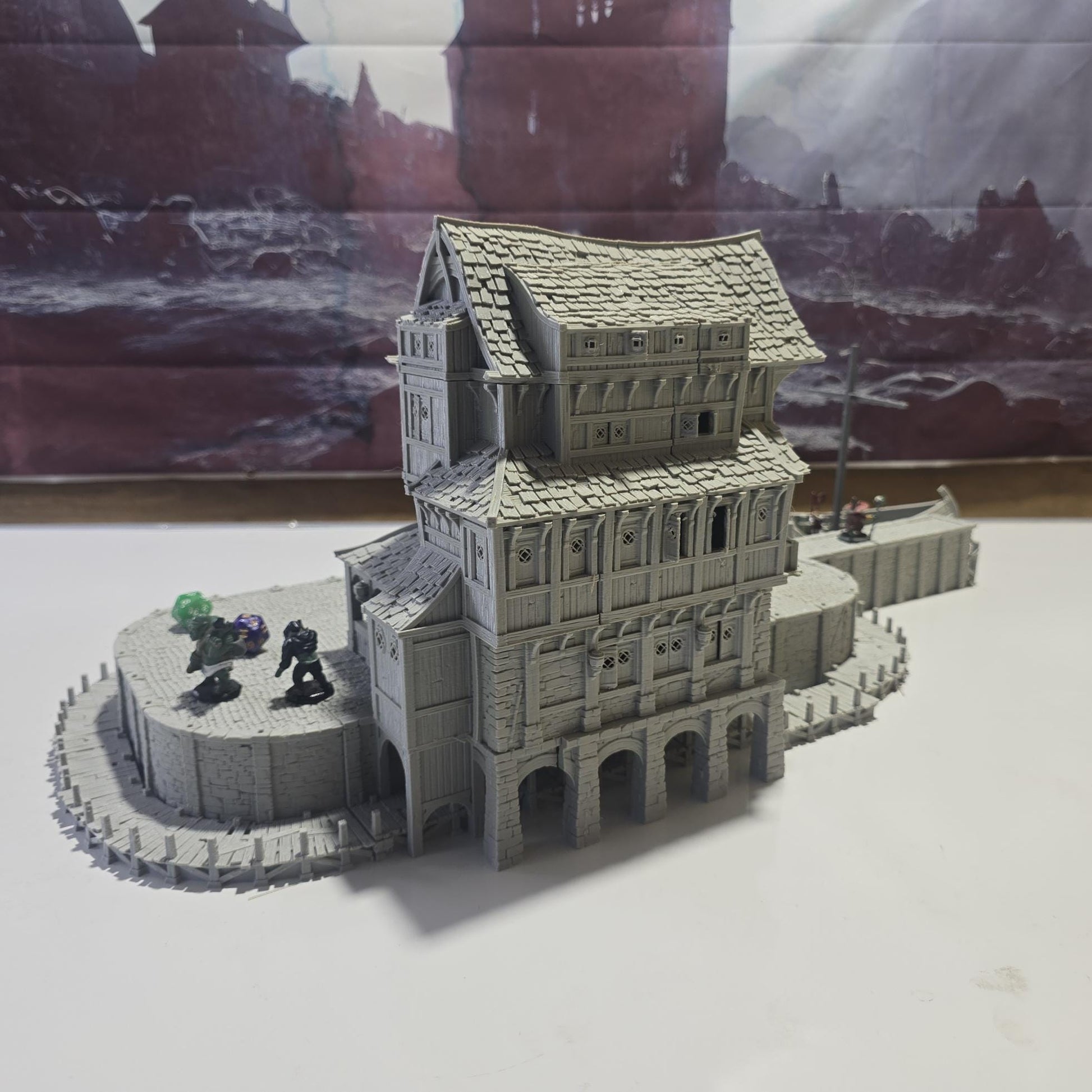 Ancrabourg Tavern, The Deepsea lantern Inn, Port Royal, Skirmish, D&D Terrain, Tabletop Terrain