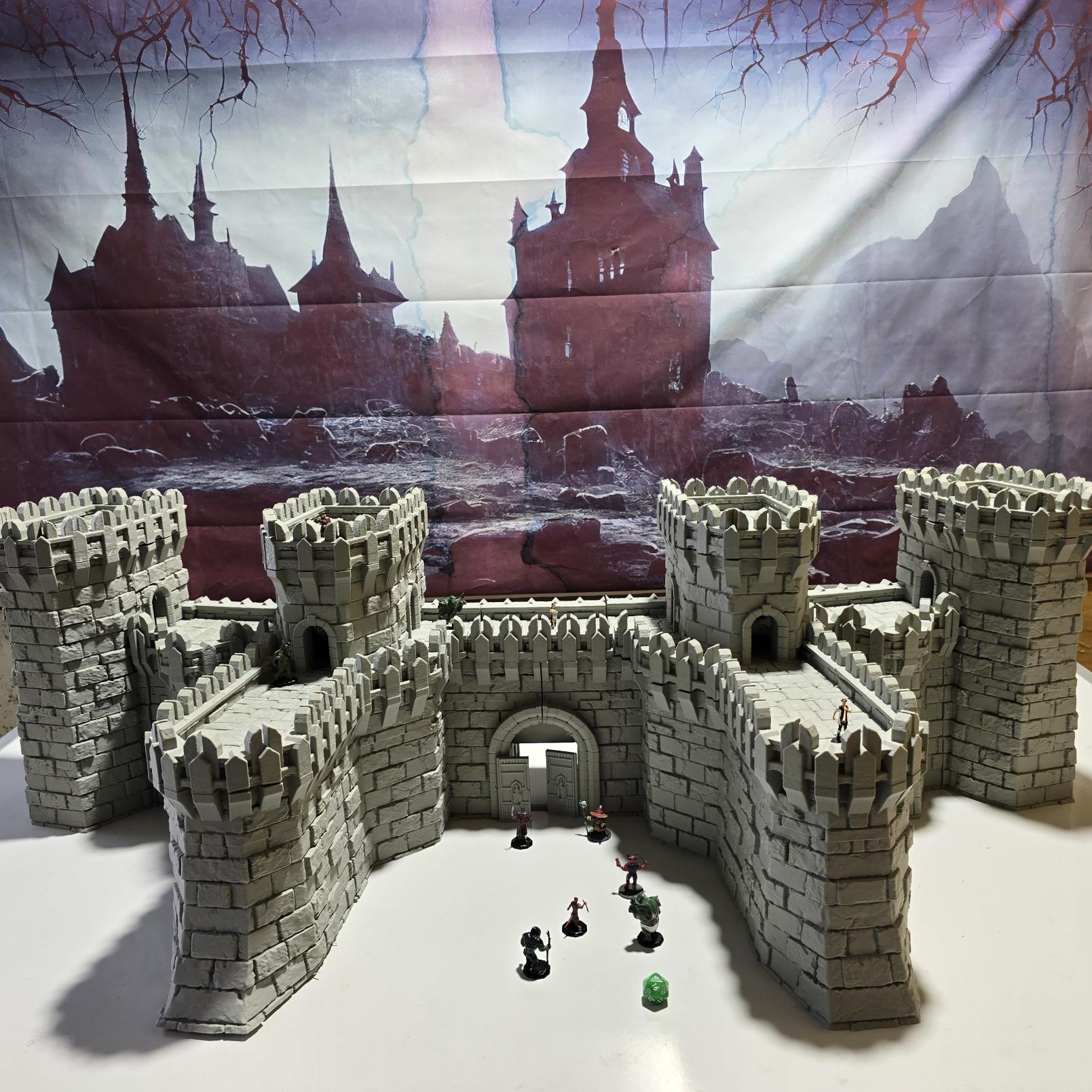 Ivory Citadel Walls: Medieval Fortress Defense for Tabletop RPGs, Model Railroading, and Wargaming