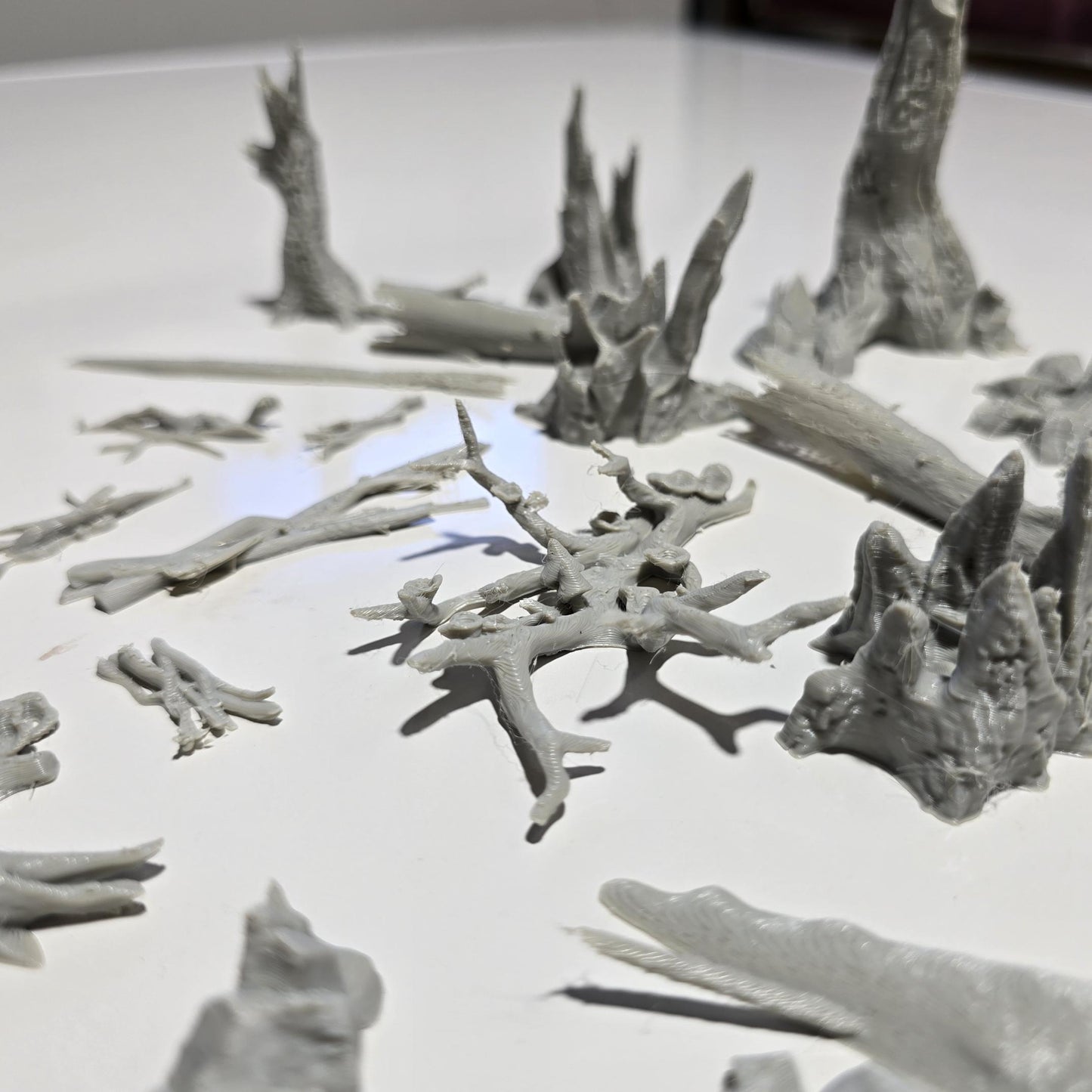 Fallen Woodland Expansion Pack: Stumps, Roots & Tree Remnants, Forest Scatter Terrain 28MM Tabletop Terrain, Gaming, Kingdom of Guardia