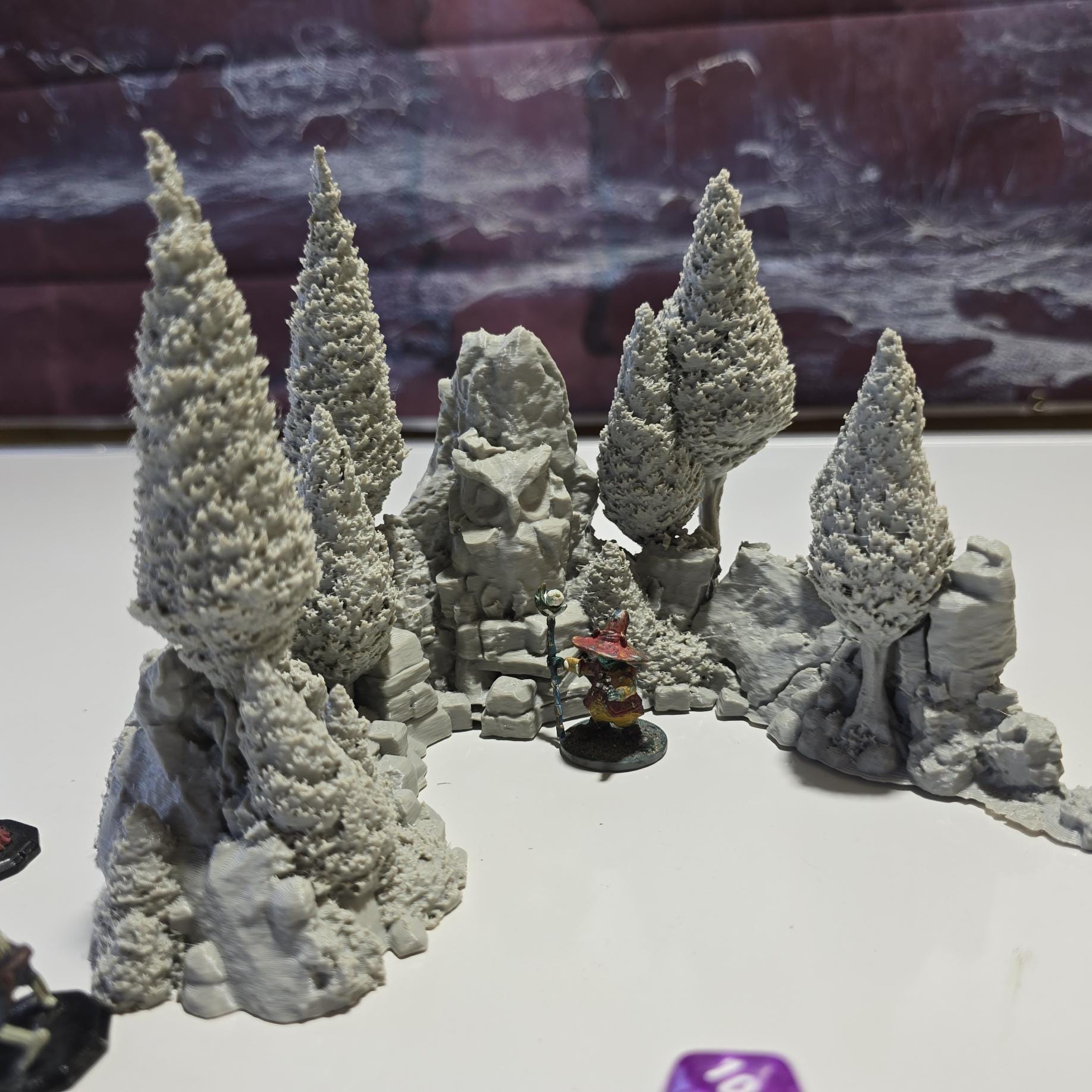 Grove of the Owl: Stone-Eye Glade Terrain Set 28MM Tabletop Terrain, Model Railroading, Gaming