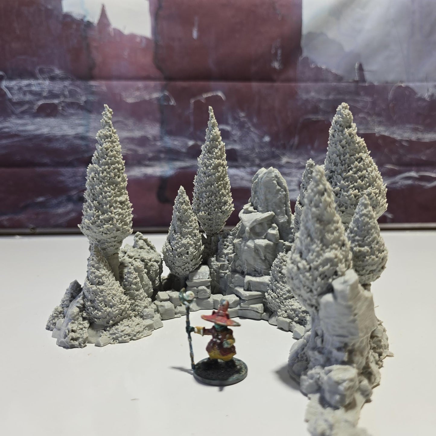 Grove of the Owl: Stone-Eye Glade Terrain Set 28MM Tabletop Terrain, Model Railroading, Gaming