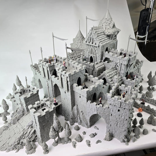 Guardia's Keep: Medieval Castle Fortress 28MM Tabletop Terrain, Model Railroading, Gaming