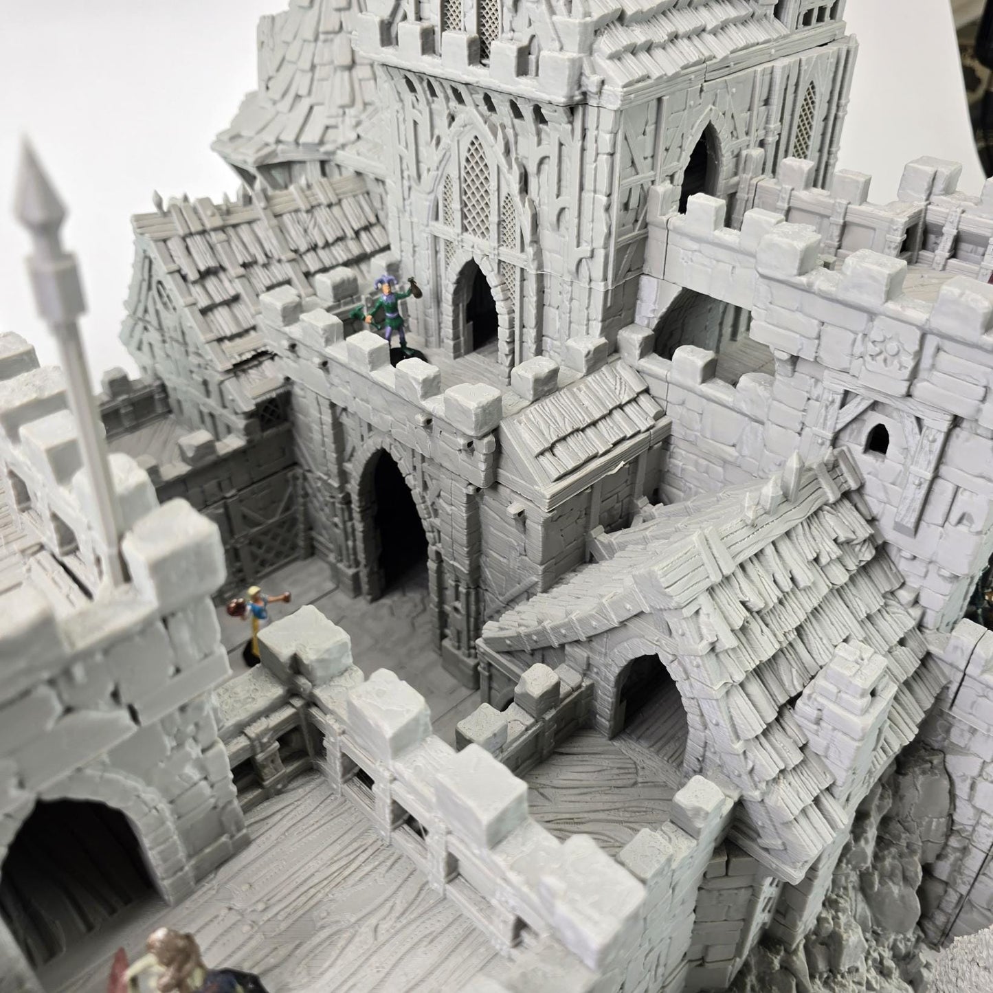 Guardia's Keep: Medieval Castle Fortress 28MM Tabletop Terrain, Model Railroading, Gaming