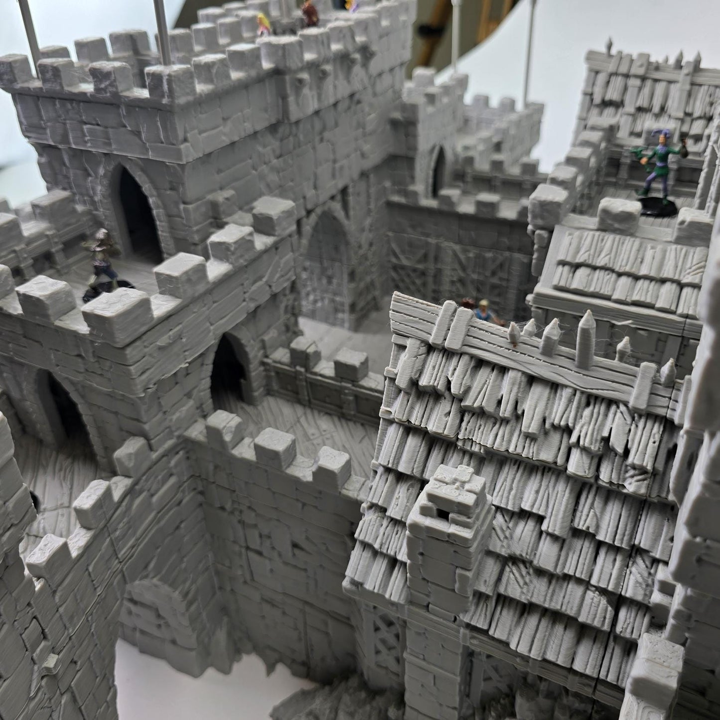 Guardia's Keep: Medieval Castle Fortress 28MM Tabletop Terrain, Model Railroading, Gaming