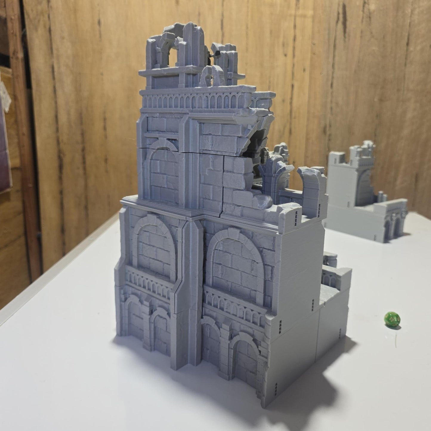 Corner Tower Ruins - 28mm Scale dark realms - - Dungeons and Dragons - 28mm Terrain - terrain