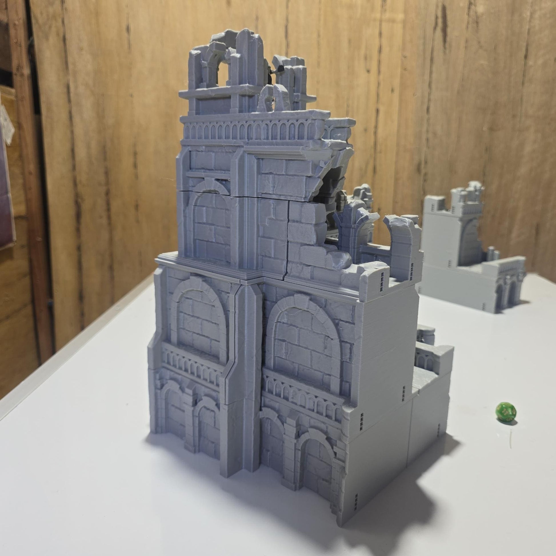 Corner Tower Ruins - 28mm Scale dark realms - - Dungeons and Dragons - 28mm Terrain - terrain