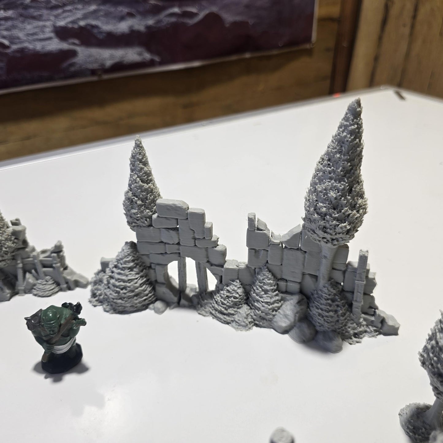 Forest Ruins Terrain Set: 28mm DnD Wargaming Scatter