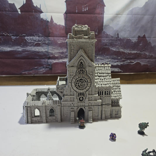 Clocktower of Guardia: Medieval Fantasy Civic Landmark Terrain Standard Tabletop Terrain, Gaming