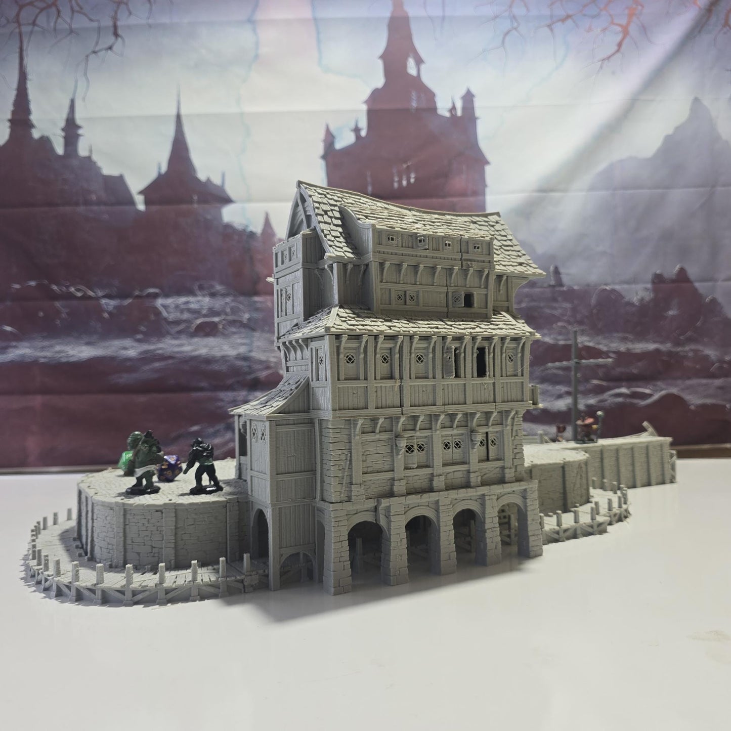 Ancrabourg Tavern, The Deepsea lantern Inn, Port Royal, Skirmish, D&D Terrain, Tabletop Terrain