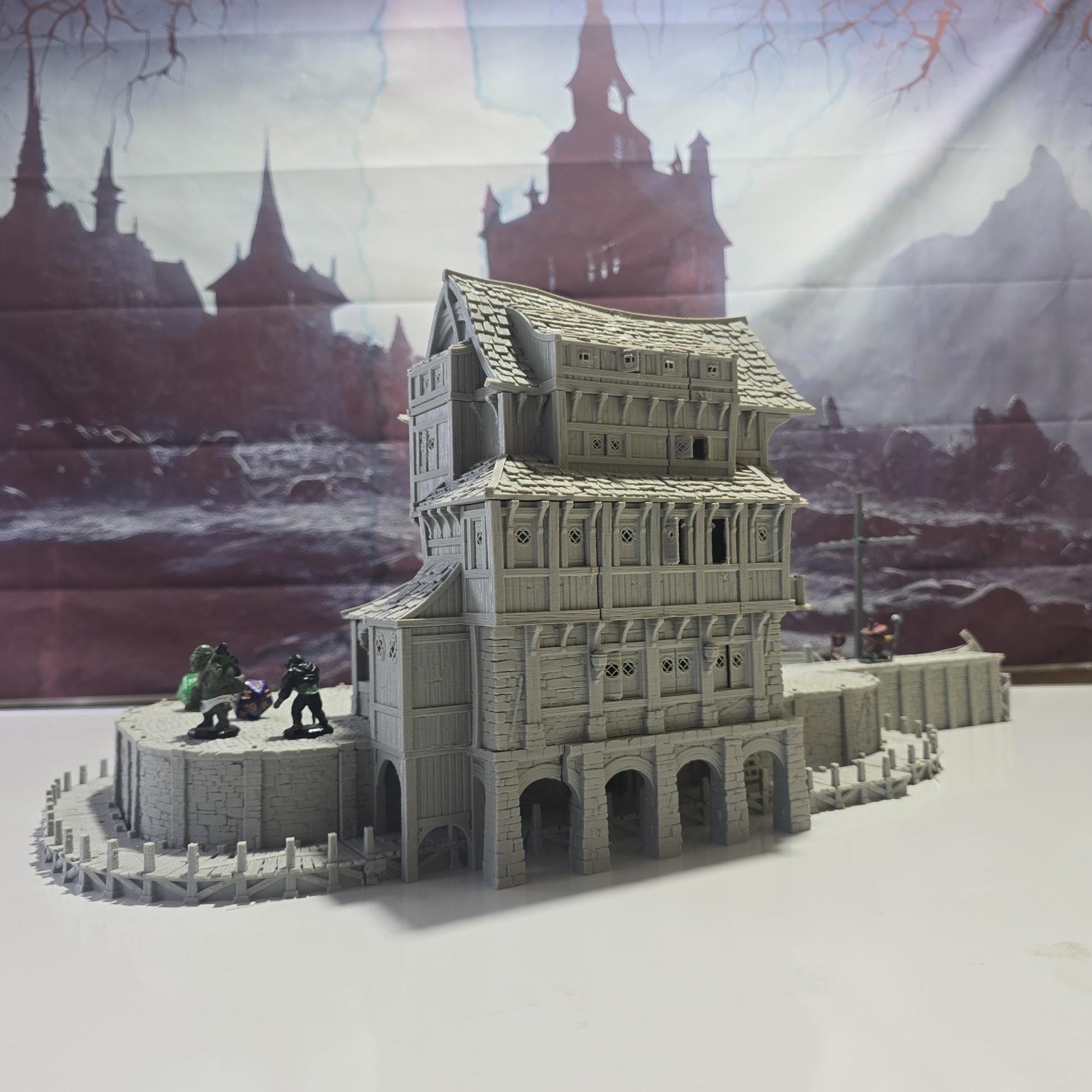 Ancrabourg Tavern, The Deepsea lantern Inn, Port Royal, Skirmish, D&D Terrain, Tabletop Terrain