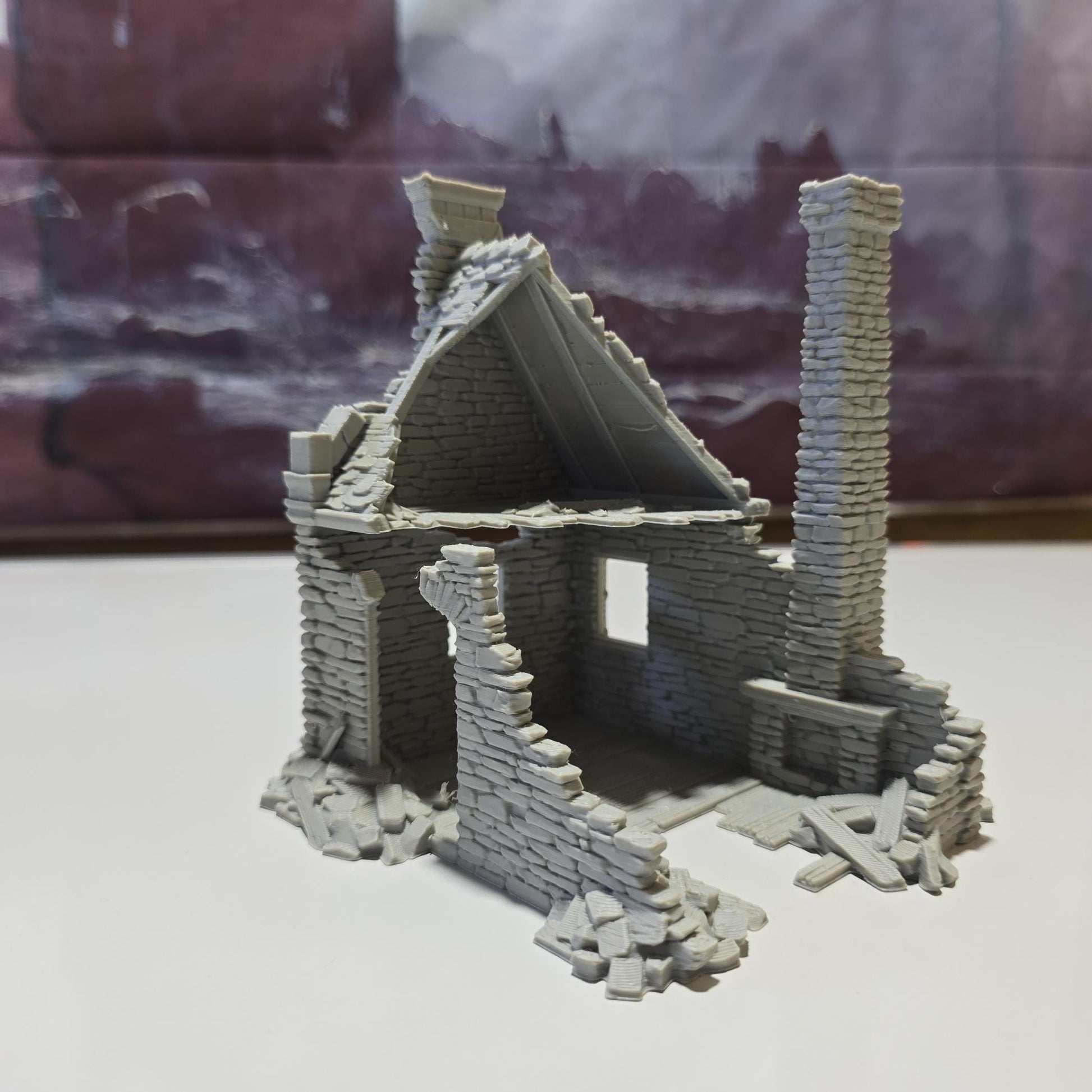 Steele Residence Ruin for DnD, Pathfinder, Bolt Action, Revolutionary War Games