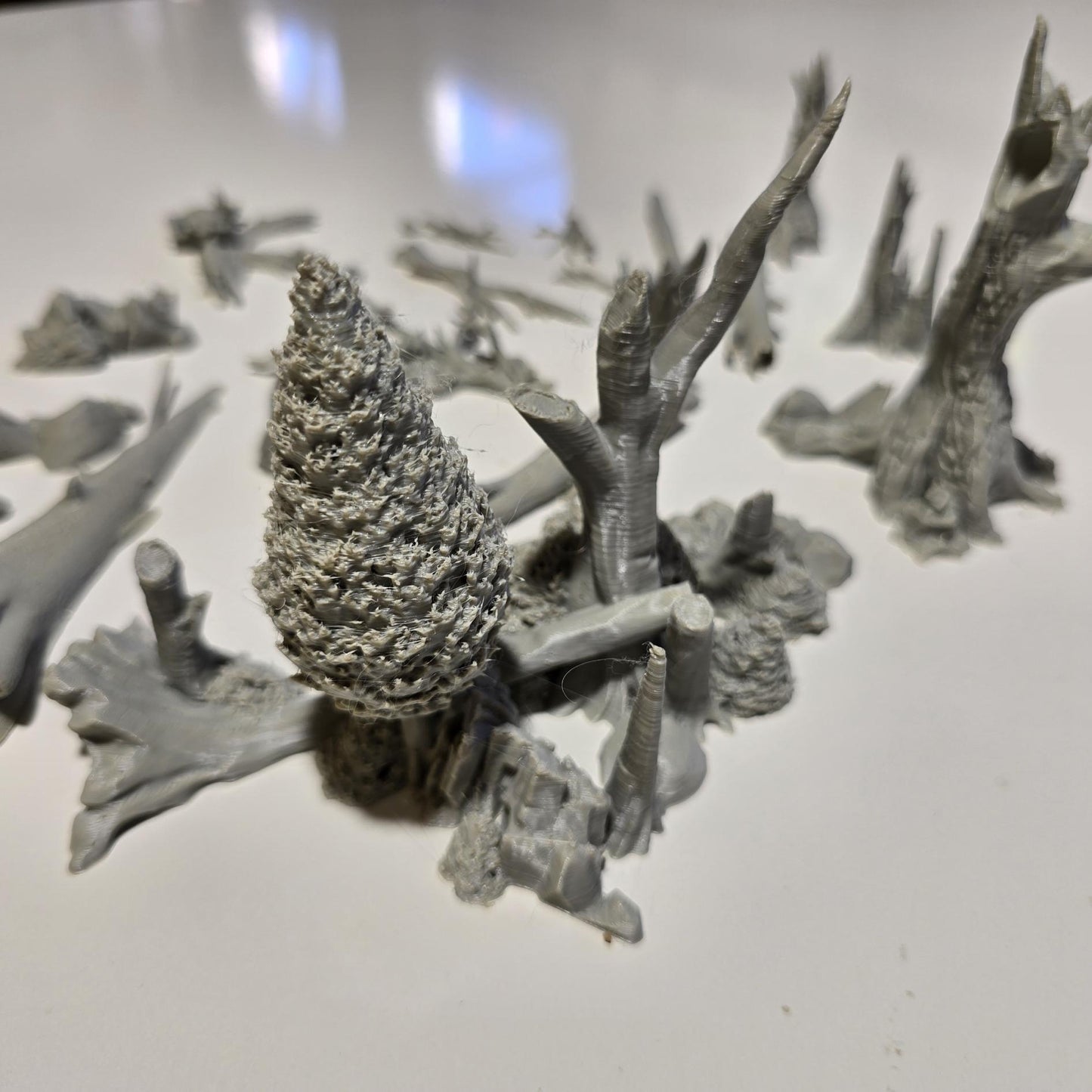Fallen Woodland Expansion Pack: Stumps, Roots & Tree Remnants, Forest Scatter Terrain 28MM Tabletop Terrain, Gaming, Kingdom of Guardia