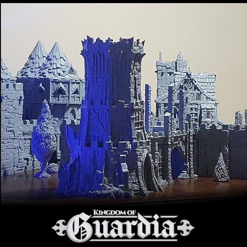 Outpost Tower: Medieval Watchtower Terrain Standard Tabletop Terrain, Gaming