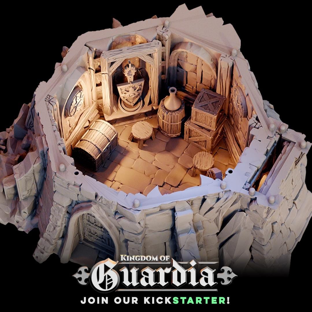 Outpost Tower: Medieval Watchtower Terrain Standard Tabletop Terrain, Gaming