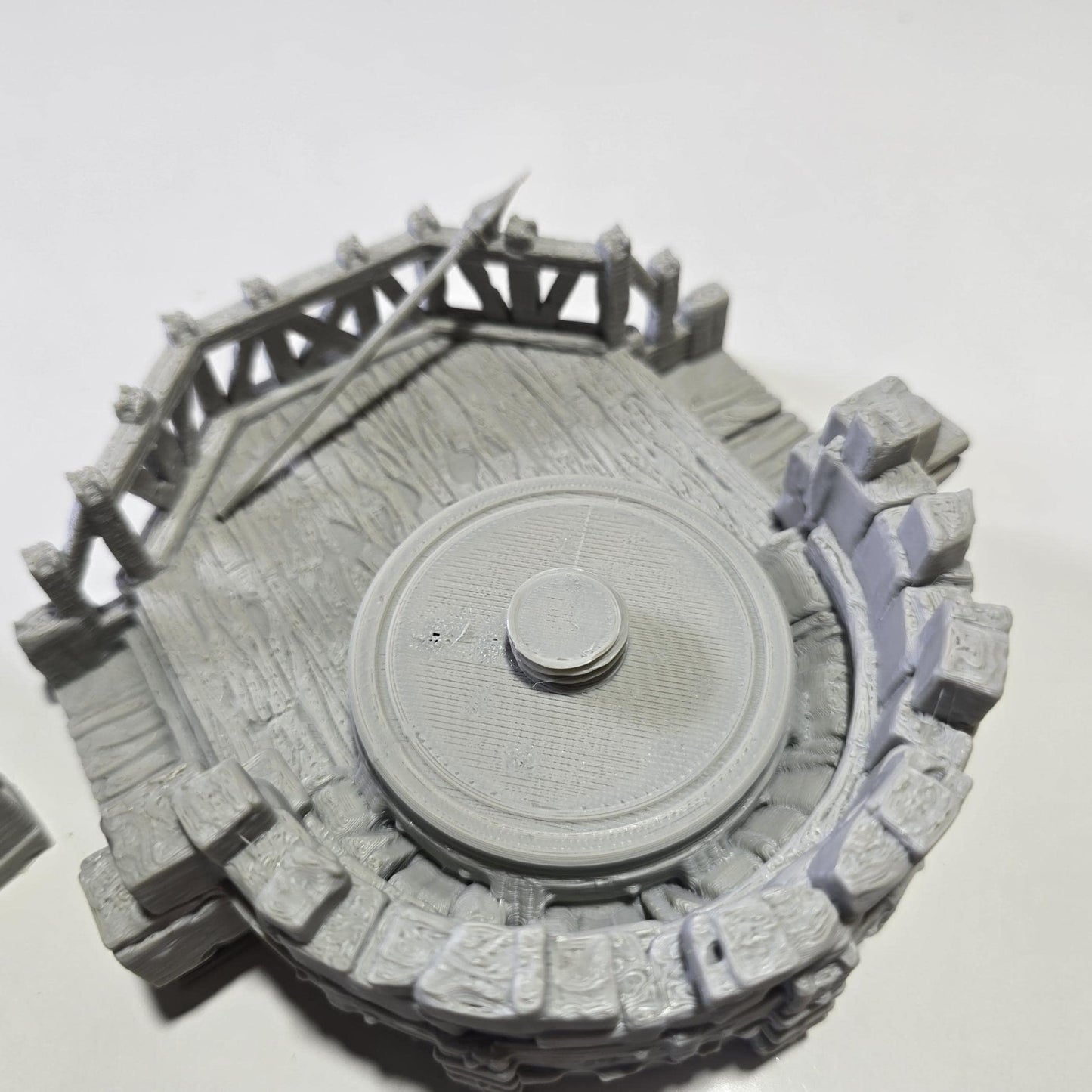 Defensive Ballista Tower: Medieval Fortress Siege Tower Terrain Standard Tabletop Terrain, Gaming